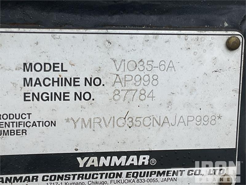 Yanmar ViO35-6A Mini bageri <7t
