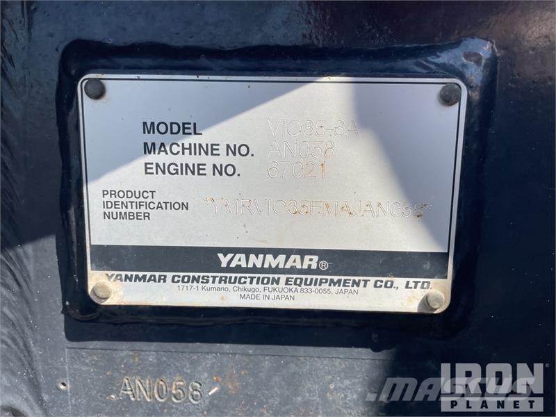 Yanmar ViO35-6A Minigravemaskiner