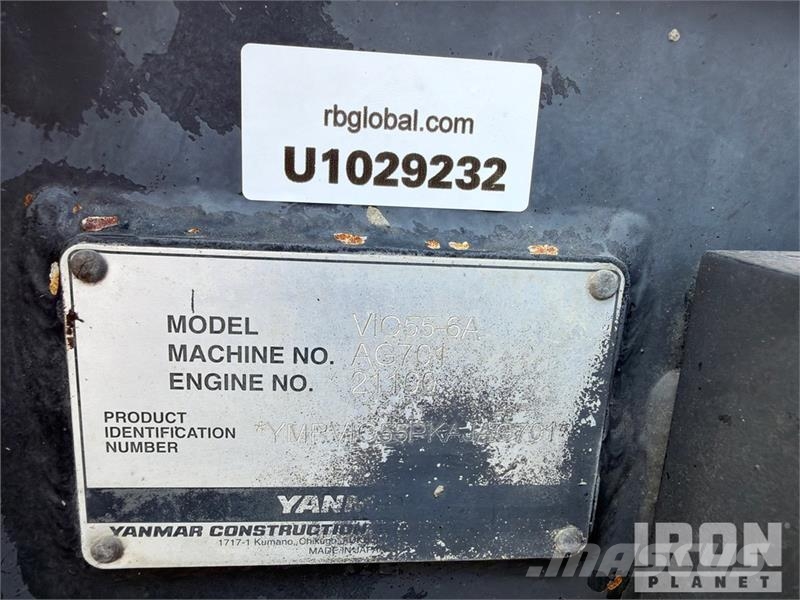 Yanmar ViO55-6A Mini Excavator Mini bageri <7t