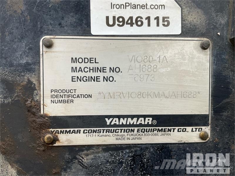 Yanmar VIO80-1A Mini Excavator Mini bageri <7t