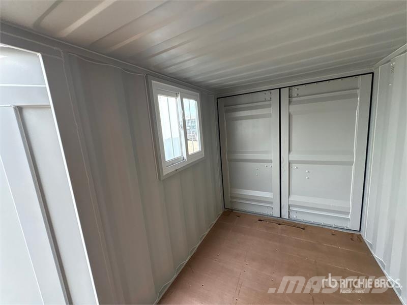 10 ft Multi-Door Open-Sided 11 ft Storage Containe Contenedores de almacenamiento