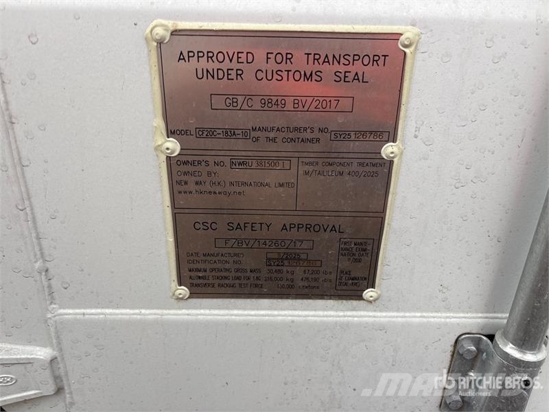  20 ft  ft x 8 ft Skid-Mounted Storage Container St Контейнеры для хранения