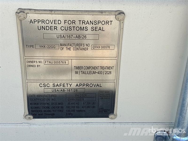 20 ft Standard Multi-Door Storage Container (Unuse Lagercontainere