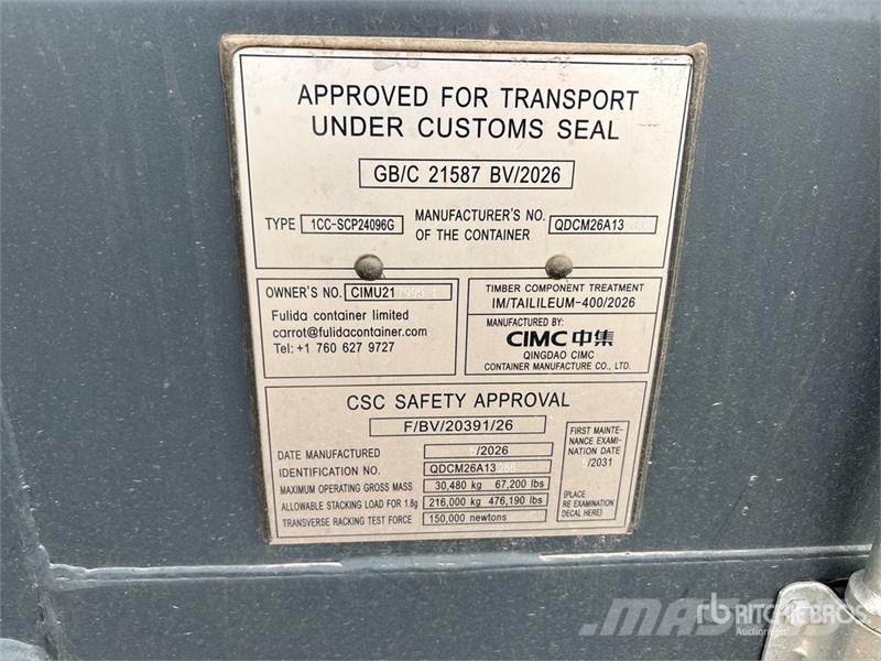 20 ft Standard Multi-Door Storage Container (Unuse Container per immagazzinare