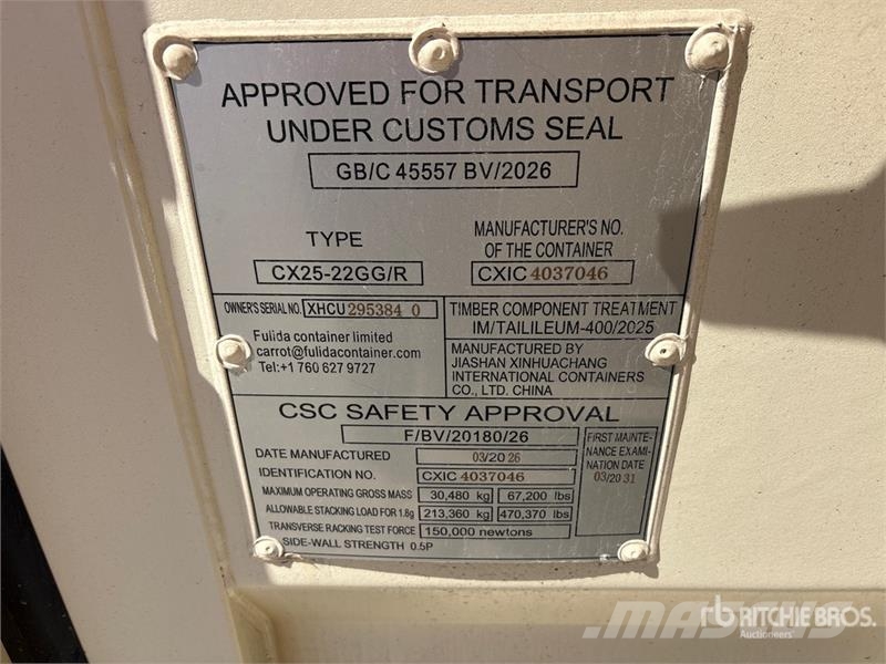 20 ft Standard Storage Container (Unused) Lagercontainere
