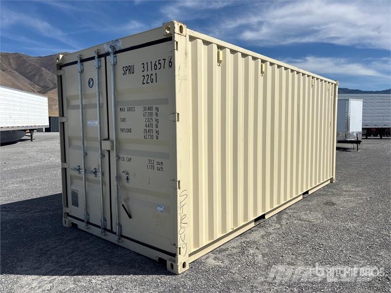  20 ft Standard Storage Container Uzglabāšanas konteineri