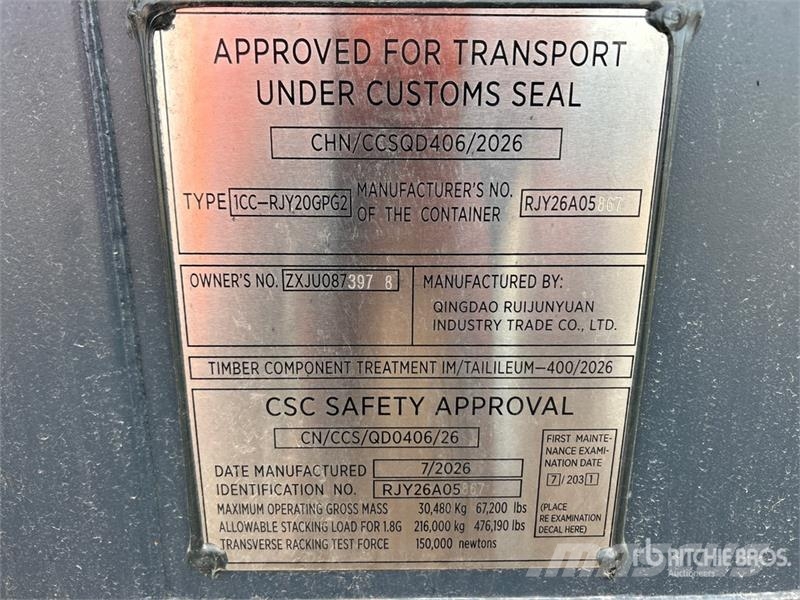 20 ft Standard Storage Container (Unused) Kontenery magazynowe