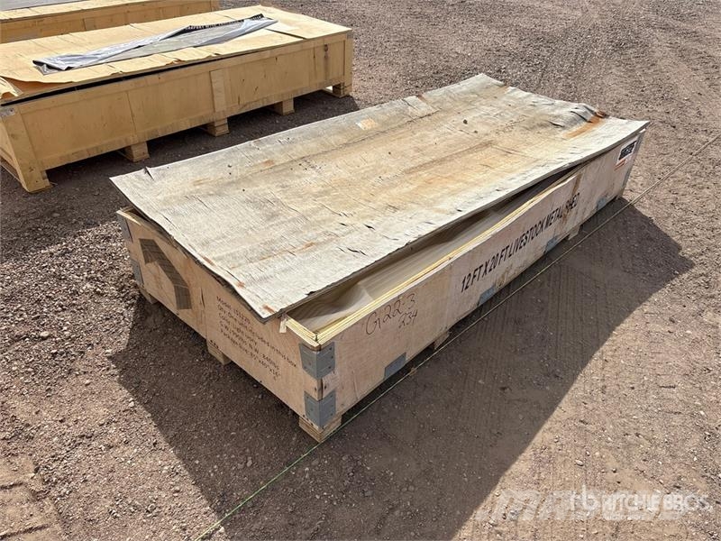  20 ft x 12 ft Livestock Metal Shed Citas piekabes