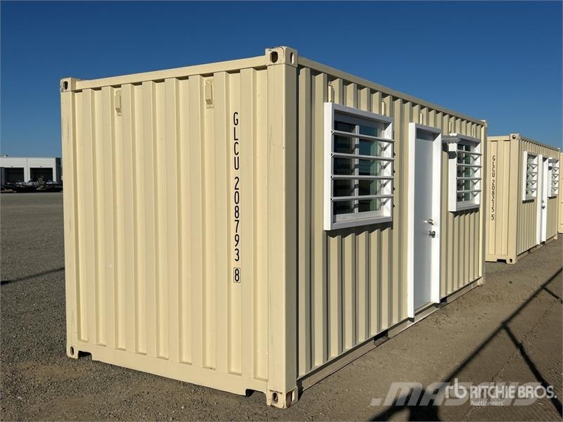 20 ft x 8 ft Skid-Mounted Mobile Office Storage Co Kontenery magazynowe