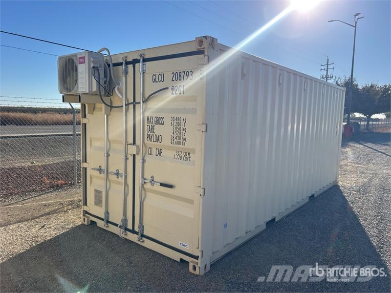 20 ft x 8 ft Skid-Mounted Mobile Office Storage Co Kontenery magazynowe