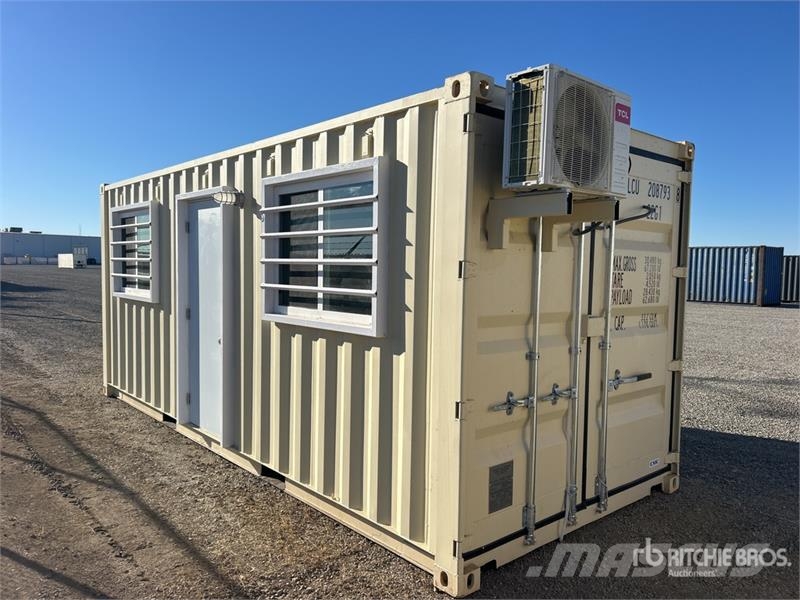 20 ft x 8 ft Skid-Mounted Mobile Office Storage Co Kontenery magazynowe