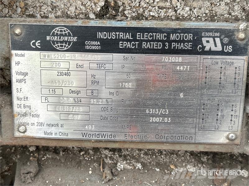  200 hp Electric Motor Industrijski motorji