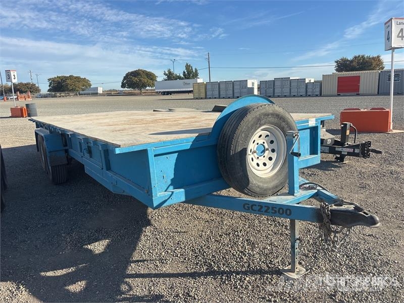 22 ft T/A Flatbed Trailer Platformas/izkraušana no sāniem
