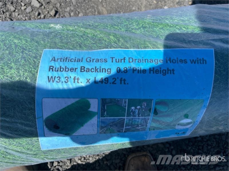  3.3 ft x 49.2 ft Artificial Grass Turf Drainages H Muud põllumajandusmasinad