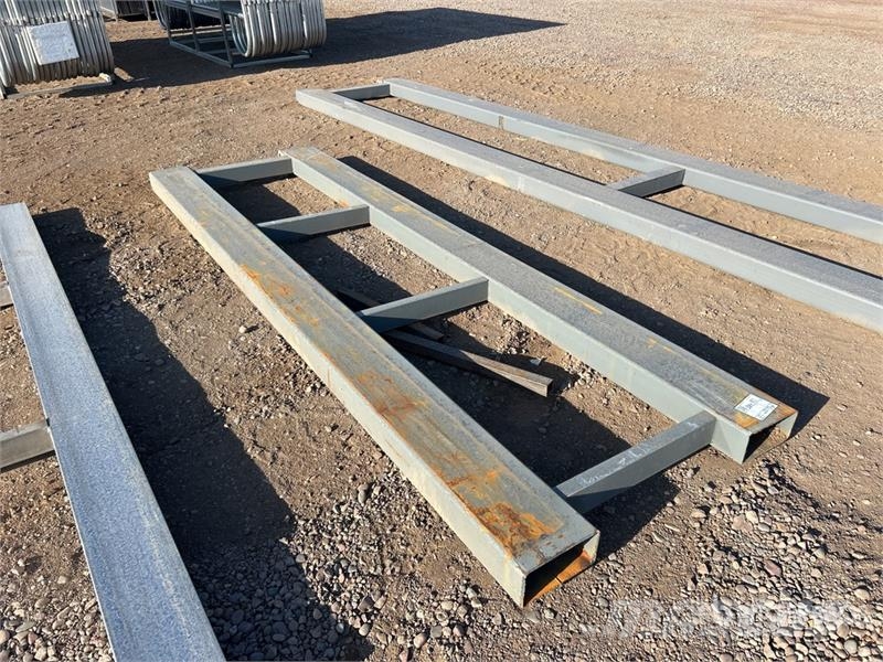 3 ft x 10 ft Metal Forklift Pallet Outros componentes