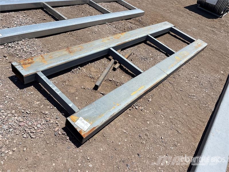 3 ft x 10 ft Metal Forklift Pallet Outros componentes