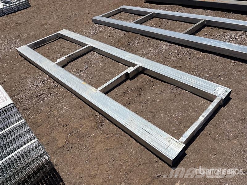  3 ft x 10 ft Metal Forklift Pallet Otros componentes