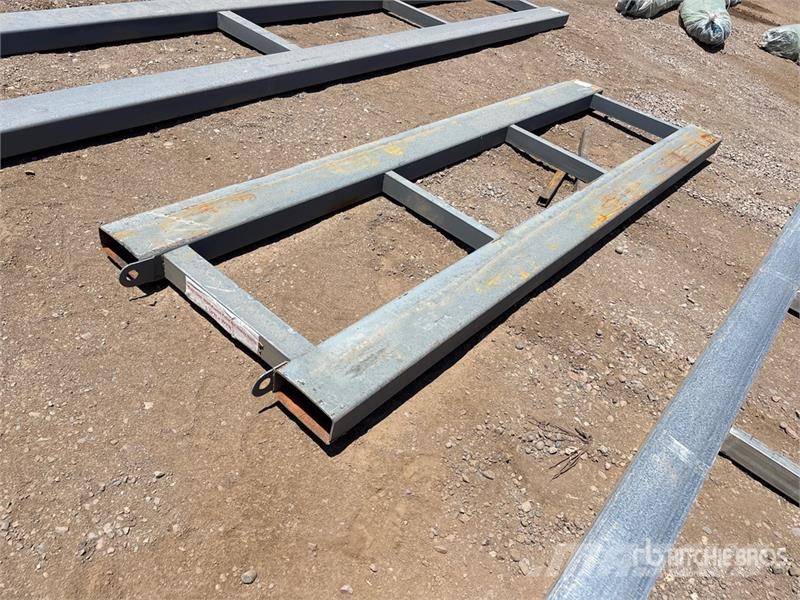 3 ft x 10 ft Metal Forklift Pallet Outros componentes