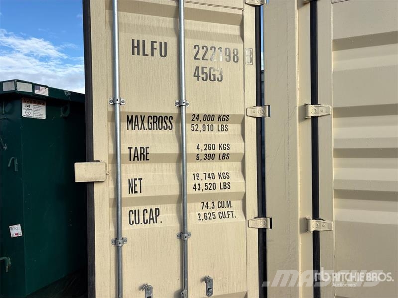  40 ft High Cube Multi-Door Storage Container Uzglabāšanas konteineri