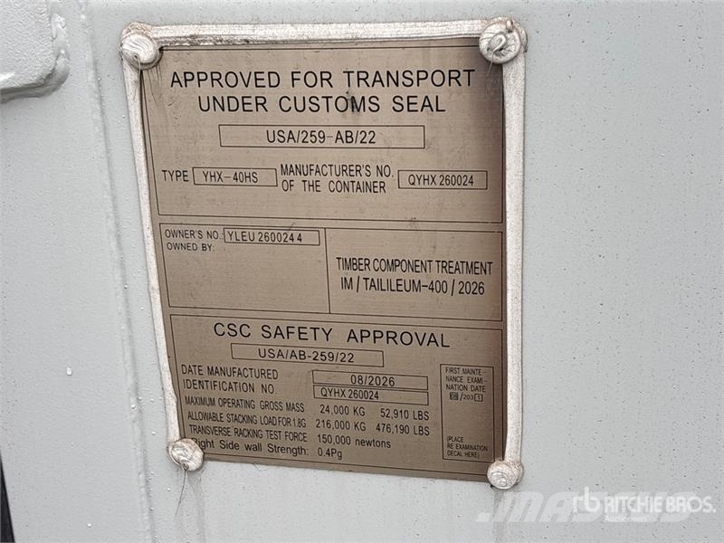  40 ft High Cube Multi-Door Storage Container Контейнеры для хранения