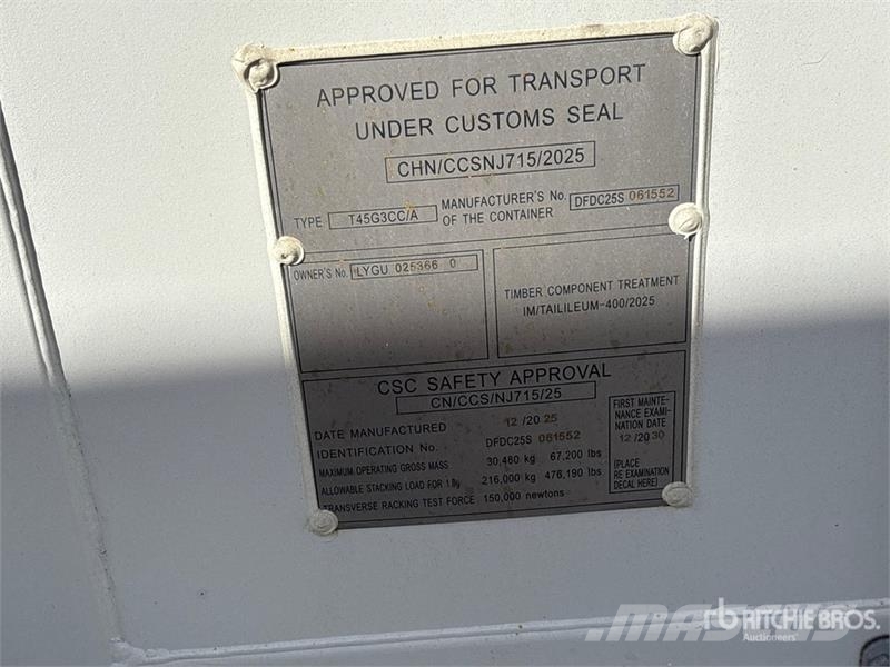 40 ft High Cube Multi-Door Storage Container Soojakud
