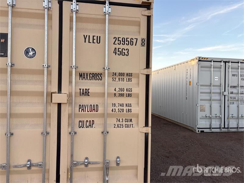 40 ft High Cube Multi-Door Storage Container Uzglabāšanas konteineri