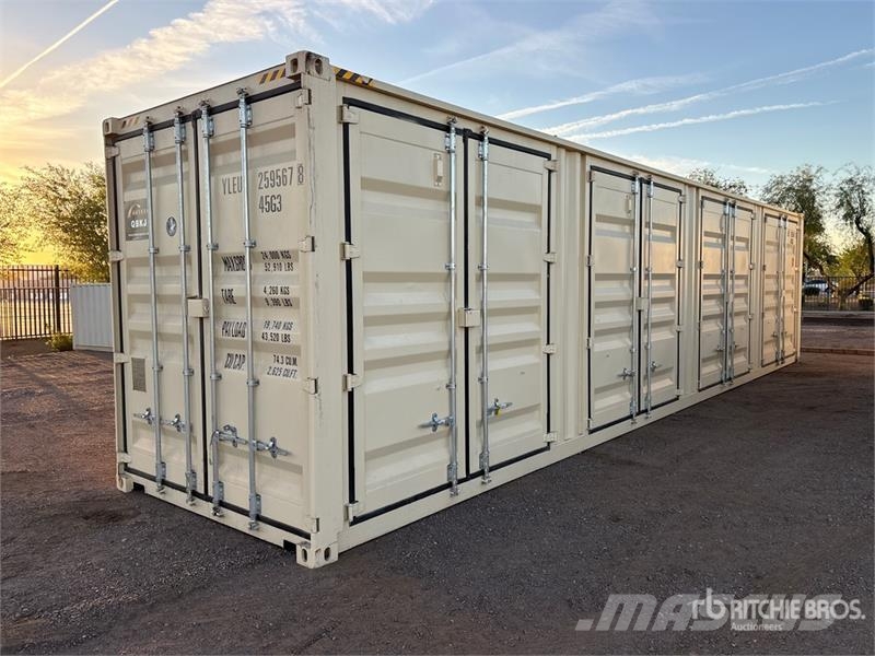40 ft High Cube Multi-Door Storage Container Uzglabāšanas konteineri