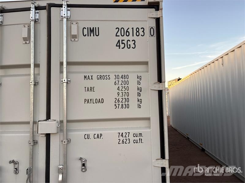 40 ft High Cube Multi-Door Storage Container Uzglabāšanas konteineri