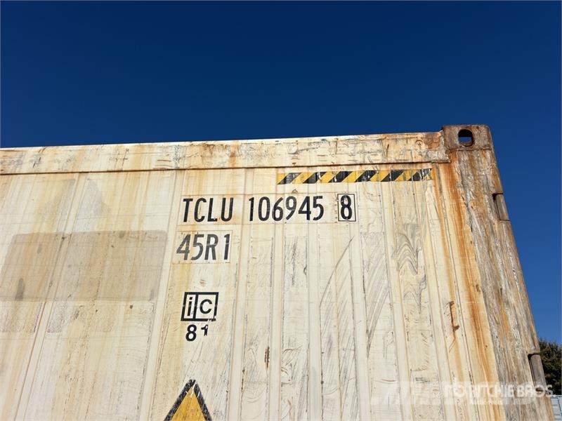 40 ft High Cube Refrigerated Storage Container (In Varastokontit