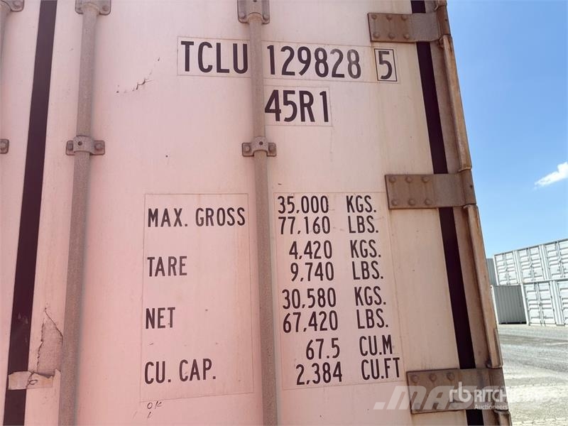 40 ft High Cube Refrigerated Storage Container (In Storage containers