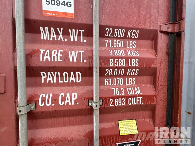 40 ft High Cube Storage Container Lagerbehälter