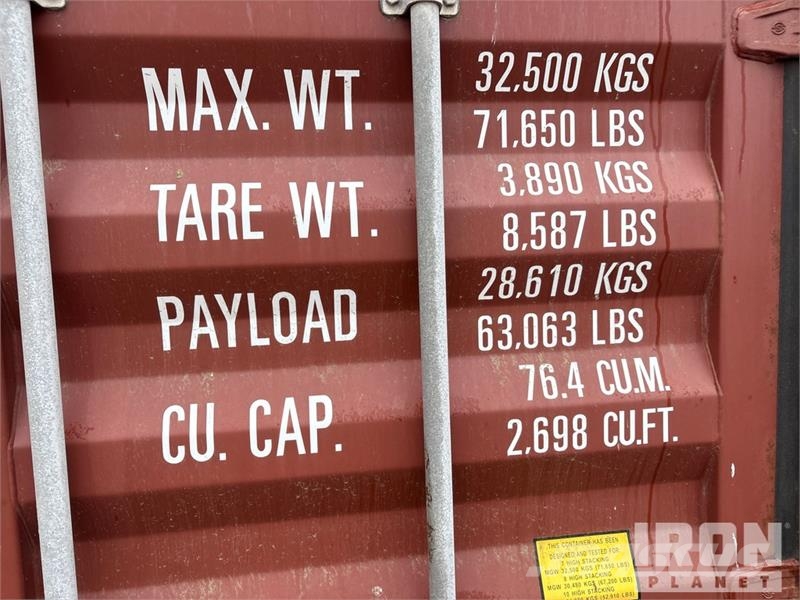 40 ft High Cube Storage Container Lagerbehälter