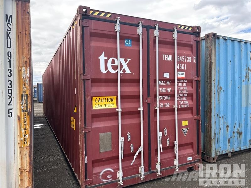 40 ft High Cube Storage Container Container αποθήκευσης