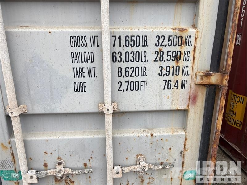 40 ft High Cube Storage Container Kontejnerji za skladiščenje