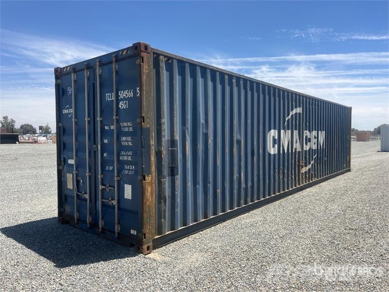  40 ft High Cube Storage Container Uzglabāšanas konteineri