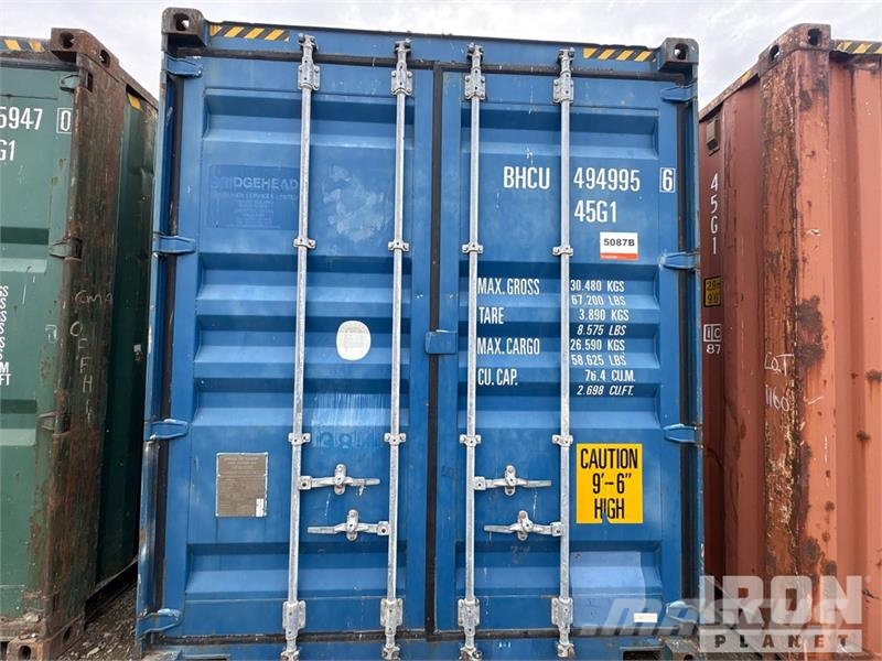 40 ft High Cube Storage Container Container αποθήκευσης