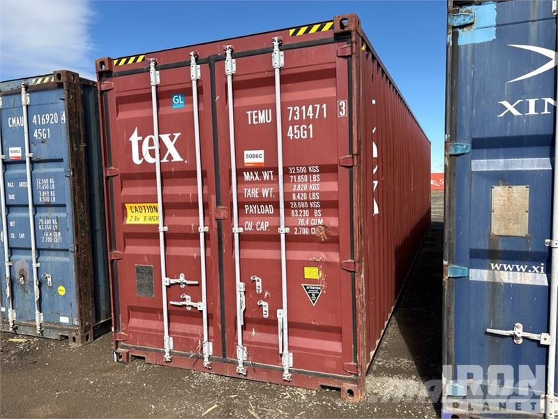 40 ft High Cube Storage Container Kontejnerji za skladiščenje