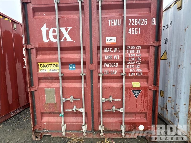 40 ft High Cube Storage Container Lagerbehälter