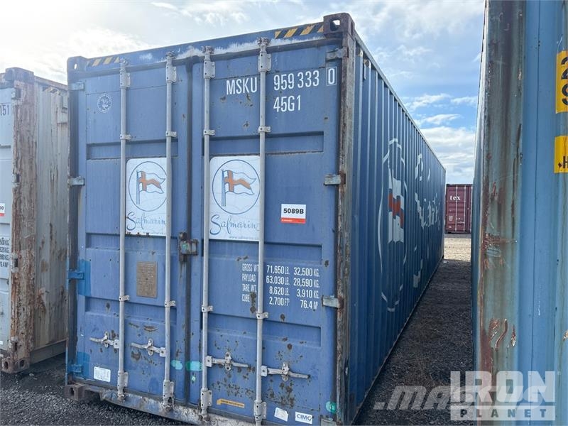 40 ft High Cube Storage Container 보관 컨테이너
