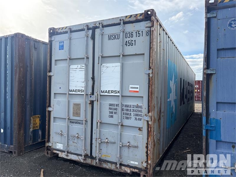 40 ft High Cube Storage Container Kontejnerji za skladiščenje