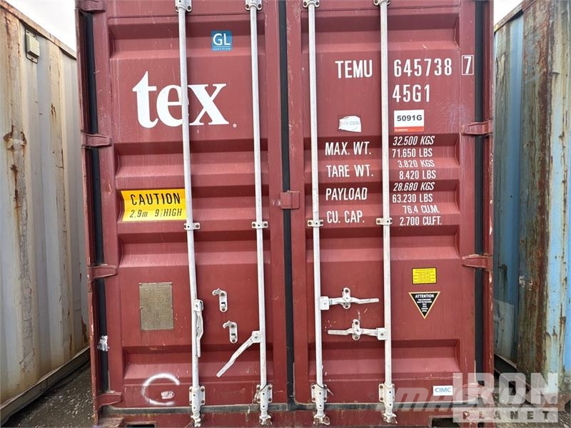 40 ft High Cube Storage Container Container αποθήκευσης