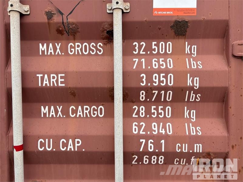 40 ft High Cube Storage Container Kontejnerji za skladiščenje