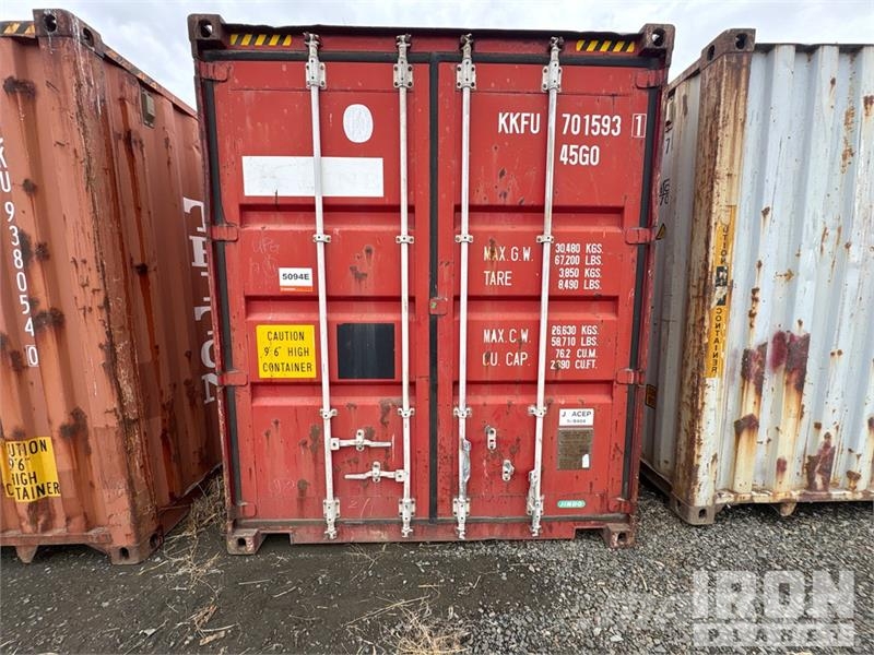 40 ft High Cube Storage Container Container αποθήκευσης