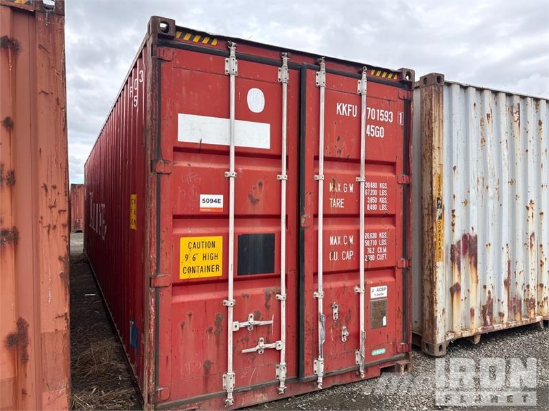 40 ft High Cube Storage Container Container αποθήκευσης