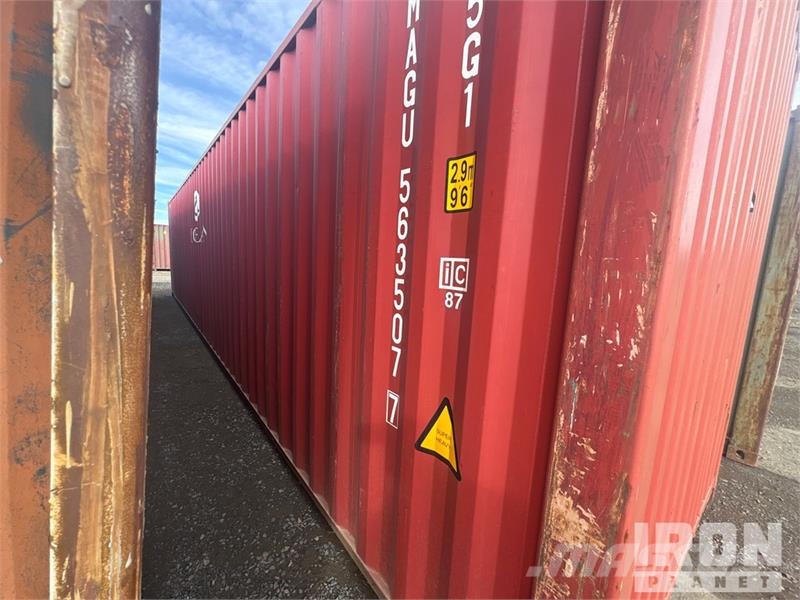  40 ft High Cube Storage Container Uzglabāšanas konteineri