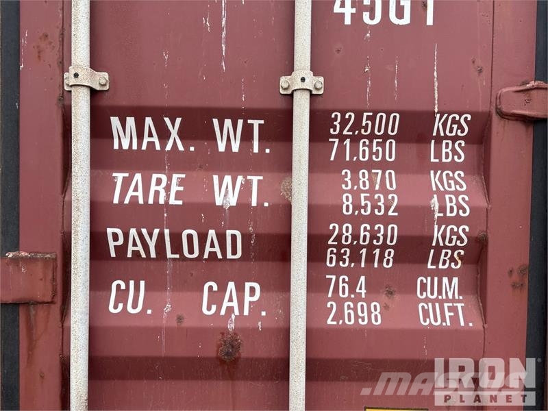 40 ft High Cube Storage Container Kontejnerji za skladiščenje