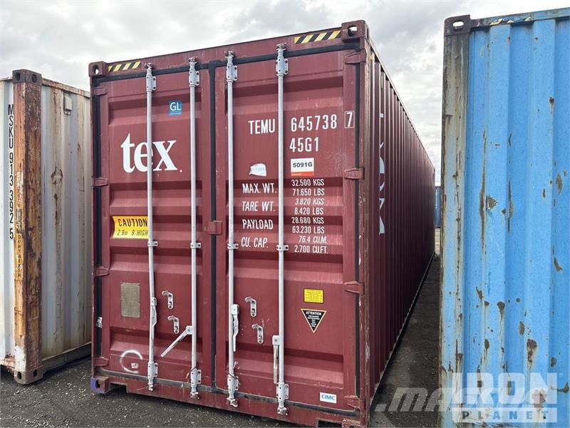 40 ft High Cube Storage Container Container αποθήκευσης