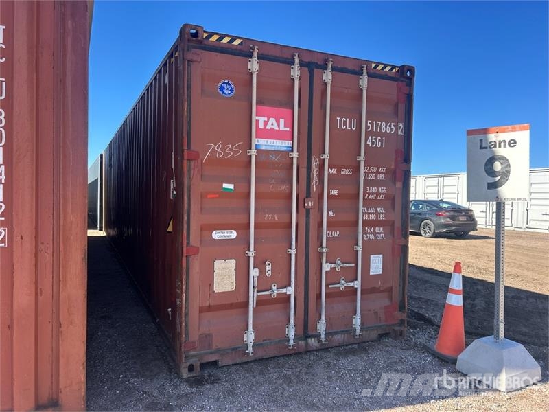  40 ft High Cube Storage Container Uzglabāšanas konteineri