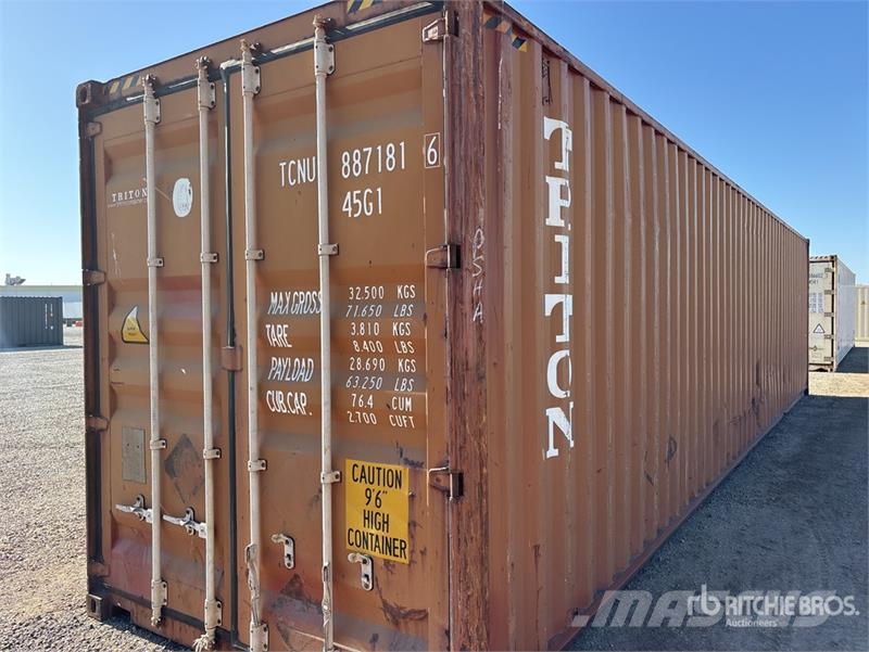 40 ft High Cube Storage Container 보관 컨테이너