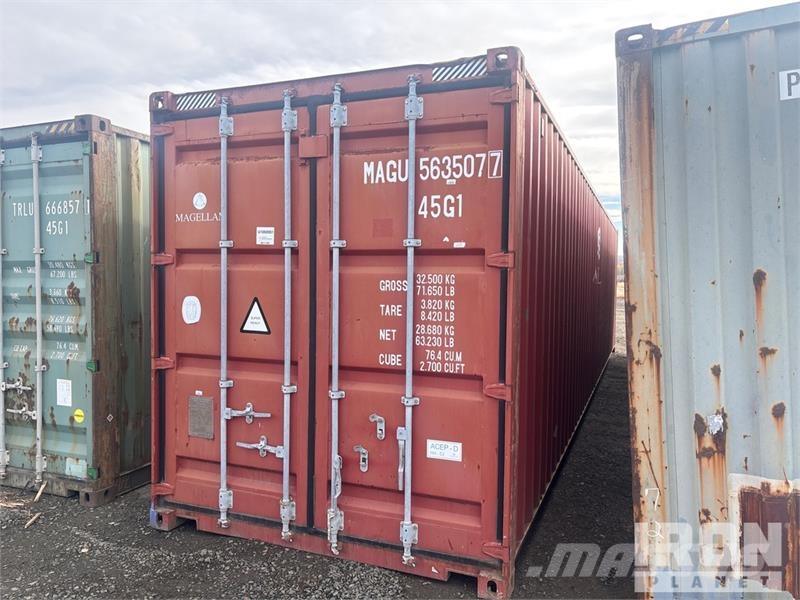  40 ft High Cube Storage Container Uzglabāšanas konteineri